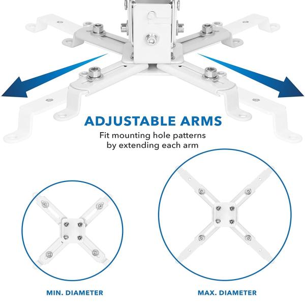 Projector Ceiling Mount Kit Heavy Gauge (square Type) Stand 6.6feet 2m