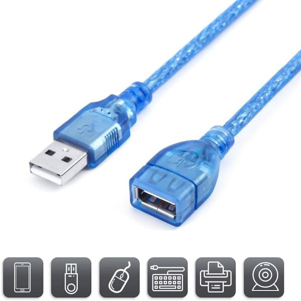 USB Extension Male To Female 2.0 Crystal (imported Cable) 5m