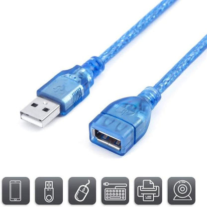 USB Extension Male To Female 2.0 Crystal (imported Cable) 5m