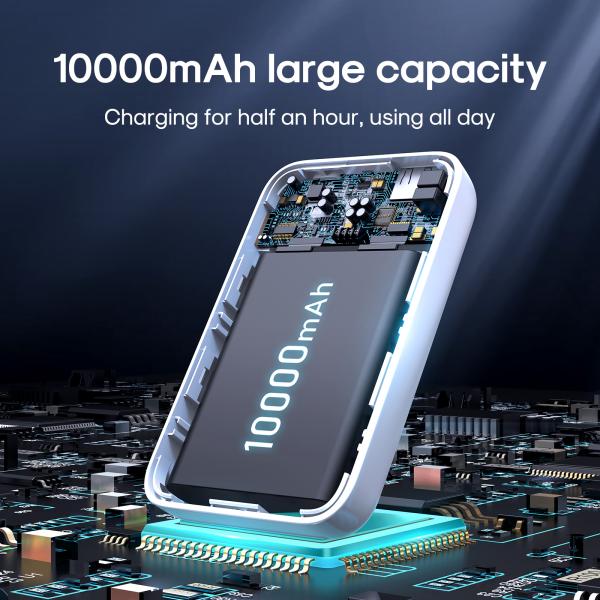 Joyroom Jr-w020 20w Wireless Power Bank 10000mah Black