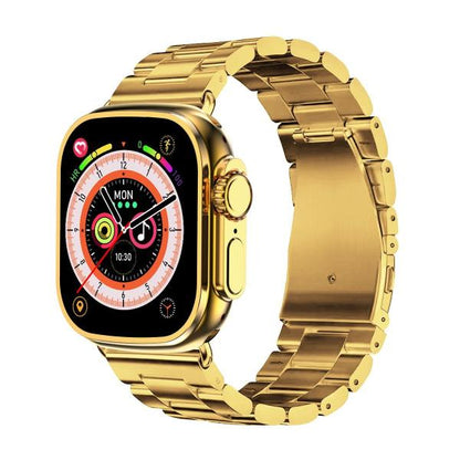 C9 Ultra Max Gold Edition Color Smartwatch 2.1 Inch Screen With Hryfin