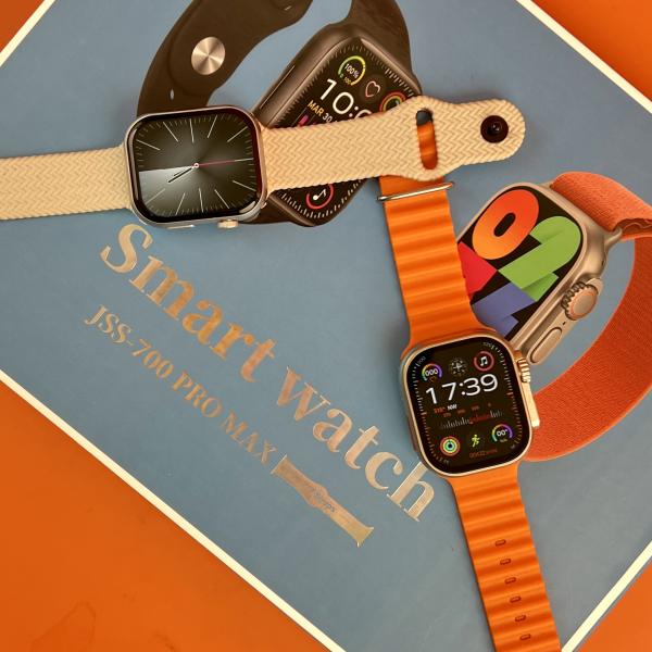 Jss-700 Pro Max Dual Smart Watch With 7 Straps + 1 Silicone Case Bluet