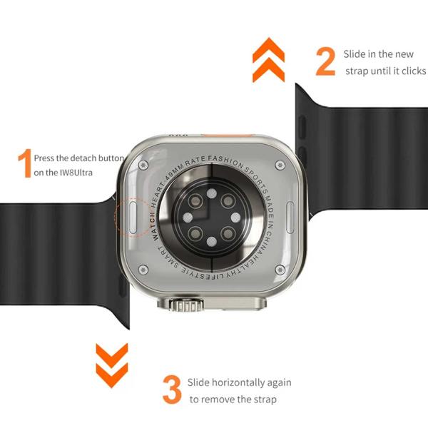 X8 Ultra Smartwatch 49mm With Bluetooth Calling With Wearfit Pro App B