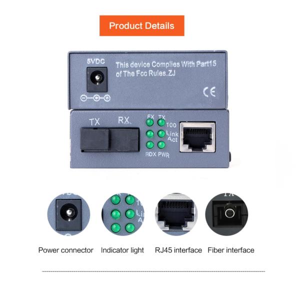 HTB-3100 Pro Netlink Ethernet Media Converter 10/100 Base