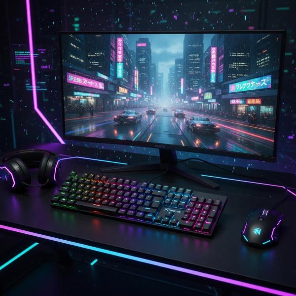 Xtrike Me GK-803 En 104 Mechanical Keys Gaming Keyboard Black