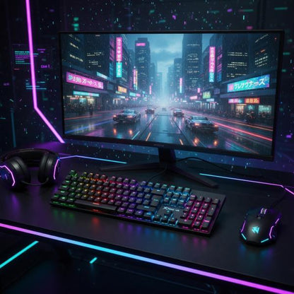 Xtrike Me GK-803 En 104 Mechanical Keys Gaming Keyboard Black