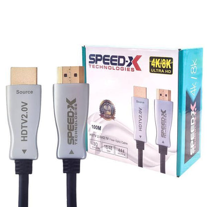 100m Fiber HDMI Cable 2.0/2.1 Aoc(active Optical Cable) 30awg Copper Support 4K 8K Uhd (full Length)