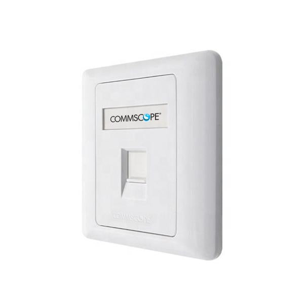 Commscope 1 Port CAT6 Face Plate Netwotking Socket