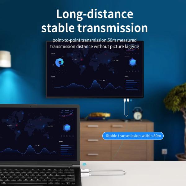 CS6 50m Wireless HDMI Extender Transmitter And Receiver For Hdtv/projector