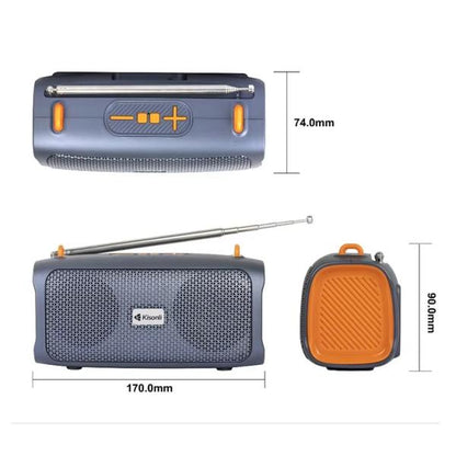 Kisonli KS-2003 Portable Solar Wireless Speaker 5W Outdoor Bluetooth Speaker