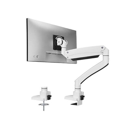 Xtriek-me HT-20 Heavy Duty Adjustable Desk Mount Single Monitor Arm White
