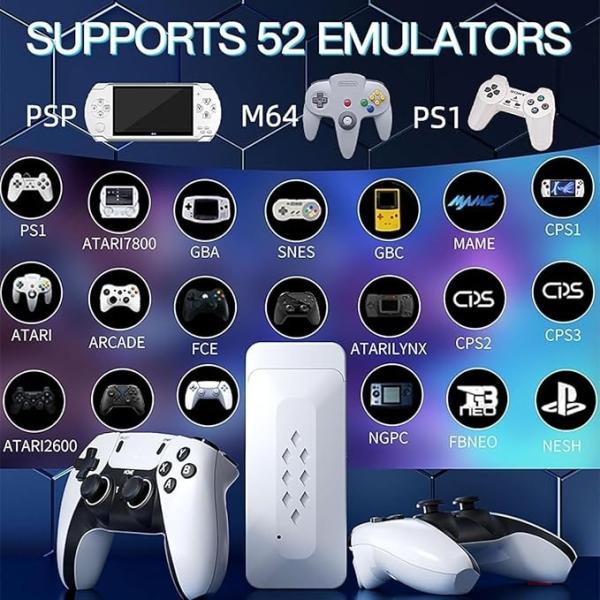 M22 64GB Retro 30,000+ Gaming Stick 1080p HD Graphics, With 52 Emulators Classic Edition