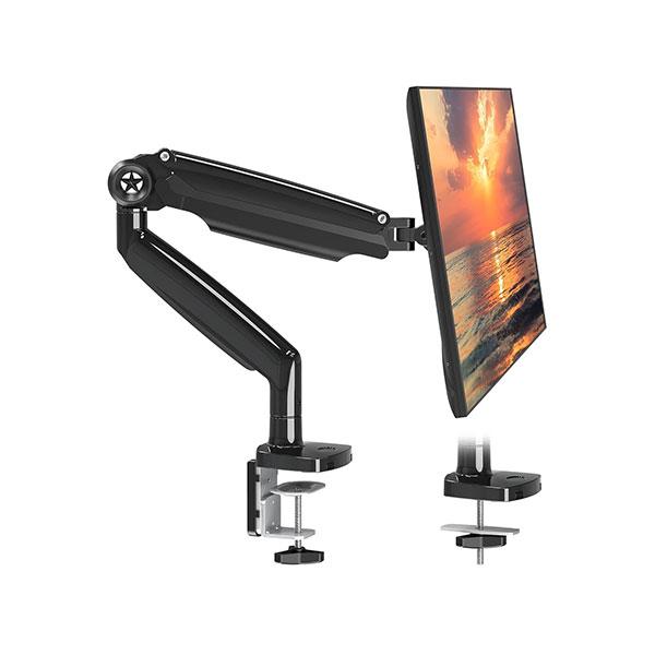 Xtriek-me HT-20 Heavy Duty Adjustable Desk Mount Single Monitor Arm Black