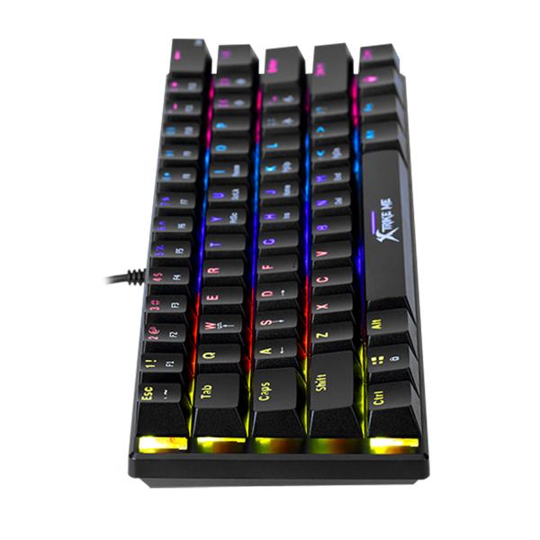 Xtrike Me GK-916 Rainbow Switch Lights Mechanical Gaming Keyboard 61 Keys