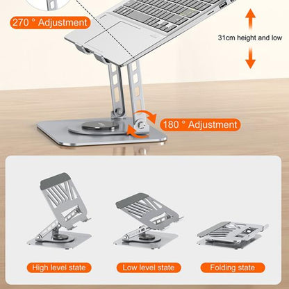 Aspor A703 360° Rotating Foldable Laptop Desktop Stand