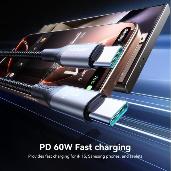 Joyroom S-A28 60W USB-C To USB-C Fast Charging Cable 1m