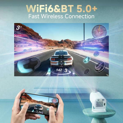 Smart Projector P30 Pro 1080p (180 Ansi) Mini 4K Android 14.0 Dual WiFi 6.0 And Bluetooth 1gb+8gb