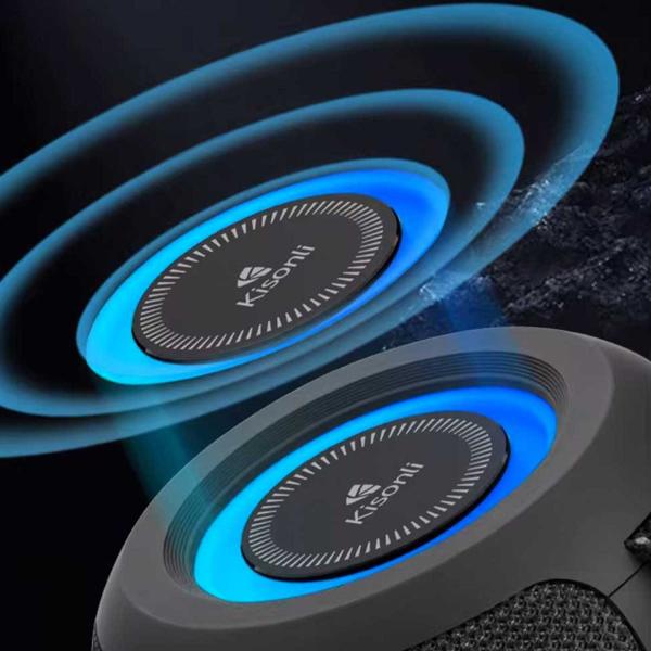 Kisonli Q26 10W Bt/fm/usb/tf/tws/rgb Bluetooth With Horn Small Speaker