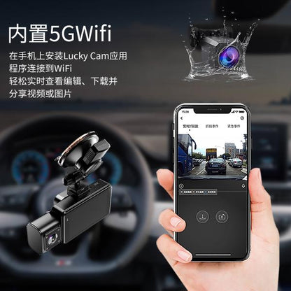 F6 3-channels WiFi 4K Ultra HD Dashcam 5g Wifi6 With GPS Compatibility