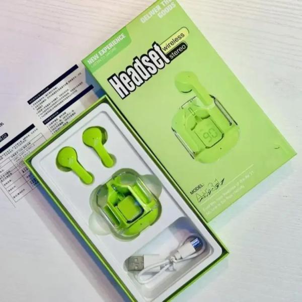 Air 31 Tws Original With Big Packing Transparent Earbuds Bluetooth 5.3