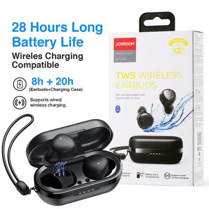 Joyroom Tl1 Pro Truly Stereo Waterproof Wireless Earphones Black