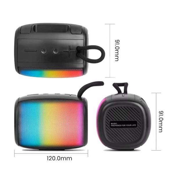 Kisonli S18 RGB Colorful High Quality Portable Bluetooth Speaker