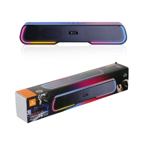 Kisonli LED-913 Sound Bar Bluetooth Gaming Colorful Light Speaker With RGB Light