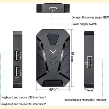 Gaming Wireless Bluetooth 5 In 1 Combo Keyboard And Mouse