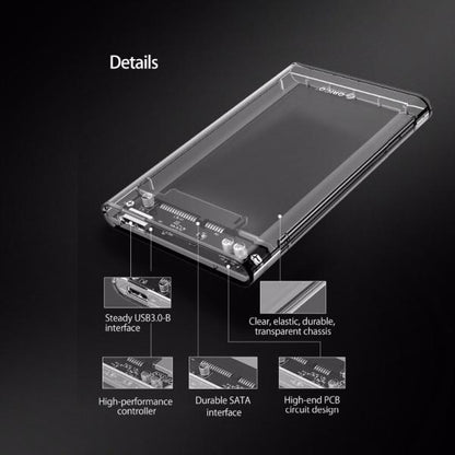 Orico Hdd Case Crystal 2.5 2139u3-cr 3.0