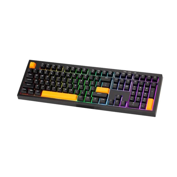 Xtrike Me KB-512 Bk 108 Key Wired Mechanical Feel USB-C Keyboard Black