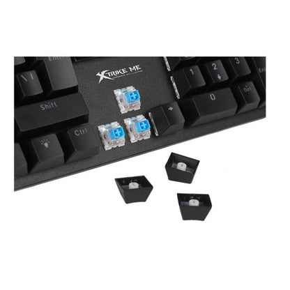Xtrike Me GK-916 Rainbow Switch Lights Mechanical Gaming Keyboard 61 Keys