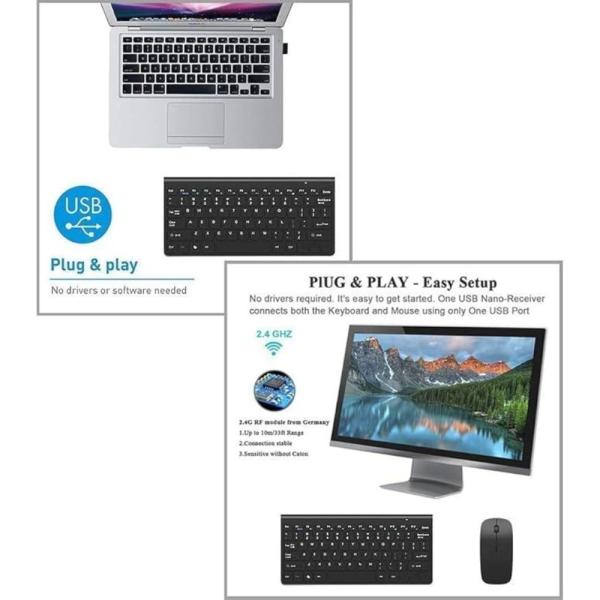 KM908 Wireless Keyboard And Mouse Combo