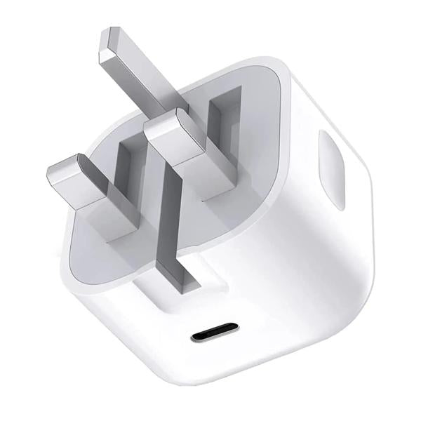 Iphone Usb-c Pd 20w Power Adapter Charger 3 Pin (uk Pin)