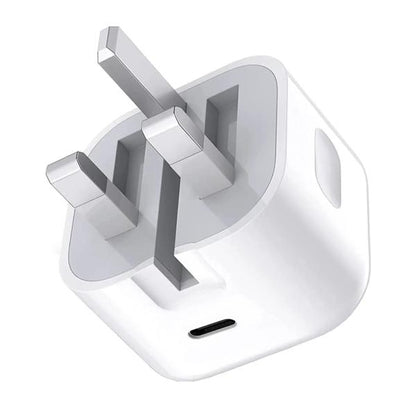 Iphone Usb-c Pd 20w Power Adapter Charger 3 Pin (uk Pin)