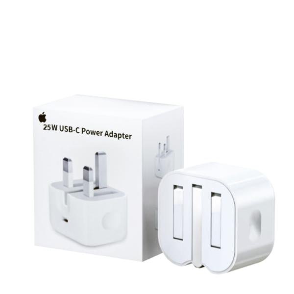 25w Iphone Usb-c Pd Power Adapter Charger 3 Pin (uk Pin)