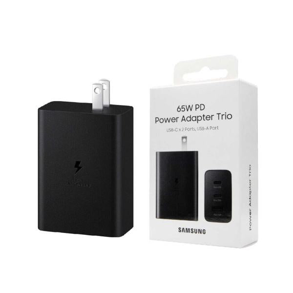 65w Samsung Us Pin Pd Power Adaptor Trio Usb C X 2ports,usb-a Port