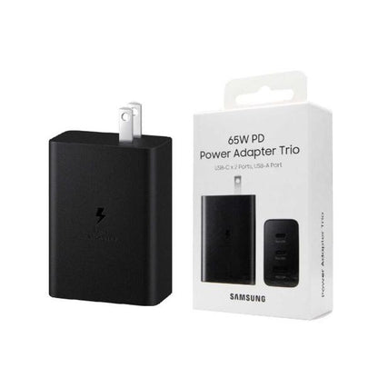 65w Samsung Us Pin Pd Power Adaptor Trio Usb C X 2ports,usb-a Port