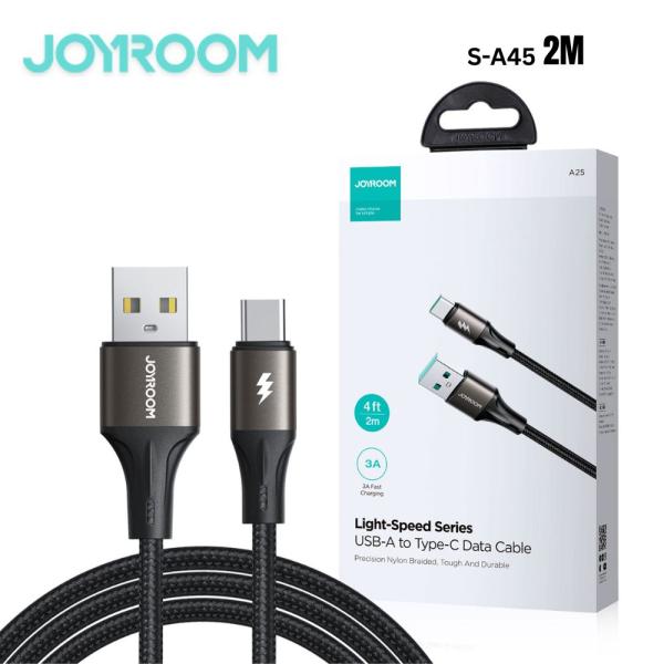 Joyroom S-A25 Light-speed Series 3a Fast Charging Data Cable (usb-a To Type-c) 2m-black