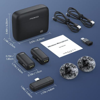 K13 Type-C ANC Dual Wireless Lavalier Microphone