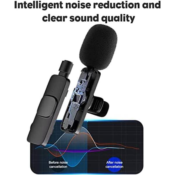 K9 Collar Wireless Microphone Iphone/android & Type C Supported Wirele