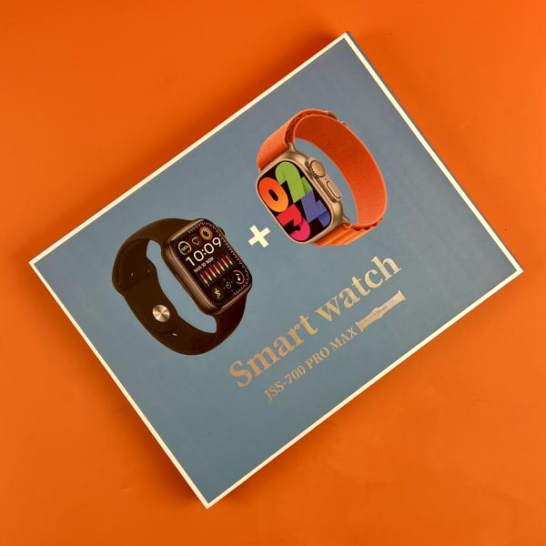 Jss-700 Pro Max Dual Smart Watch With 7 Straps + 1 Silicone Case Bluet