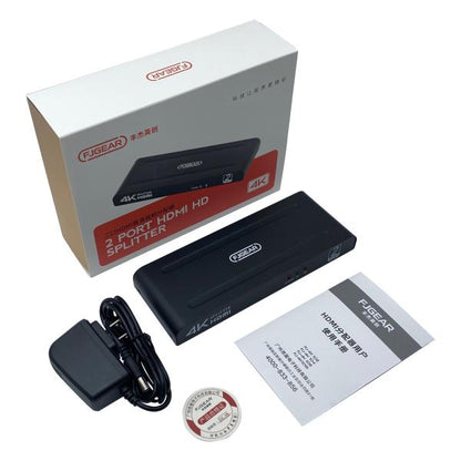 FJ102 HDMI Splitter 2 Port 4K Big Size