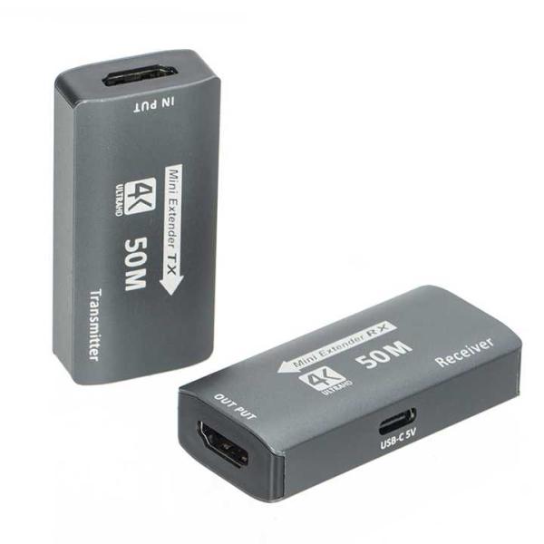 50m HDMI 4K (original 4k) Range Extender CAT6 Network Hdtv