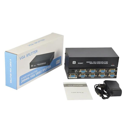 VGA Splitter 8 Port 200 Mhz