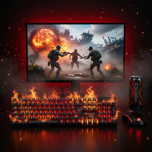 Xtrike Me GK-803 En 104 Mechanical Keys Gaming Keyboard Black