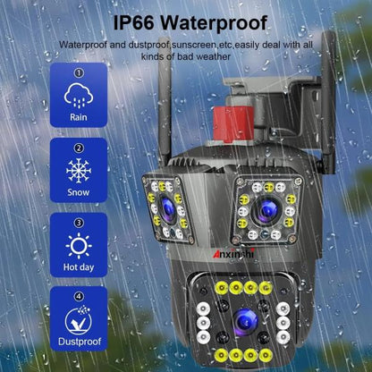 Speed-x (spz-803) 3 Camera Lens Wifi Outdoor 6mp Color Night Vision Wi