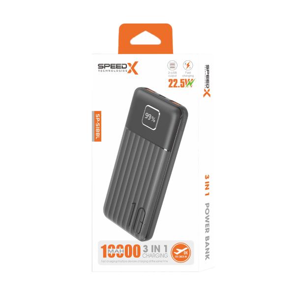 SP-S188L 3in1 (22.5w) 10000mAh Fast Charging Power Bank