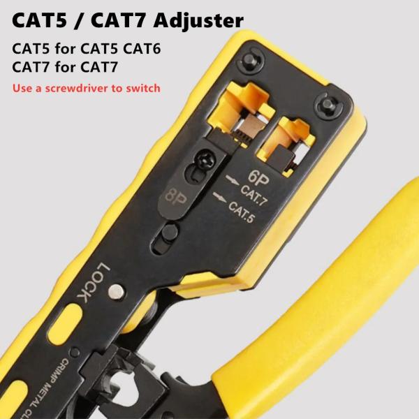 HT-718 CAT7 RJ45 Crimping Tool With Cutter
