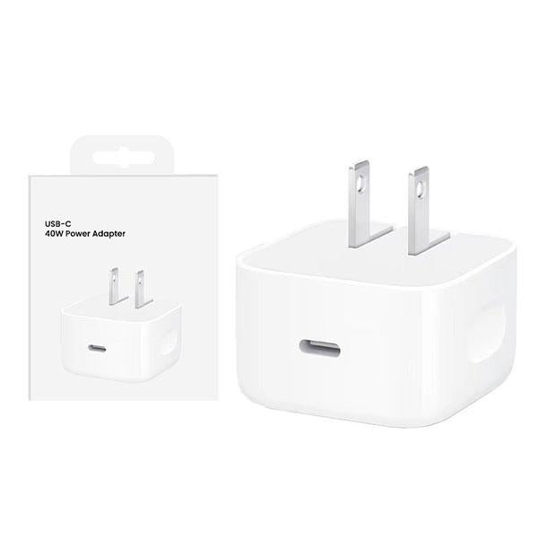 Iphone 17 Pro Max 40W (original Watt) Us Pin USB-C Power Adapter With NFC