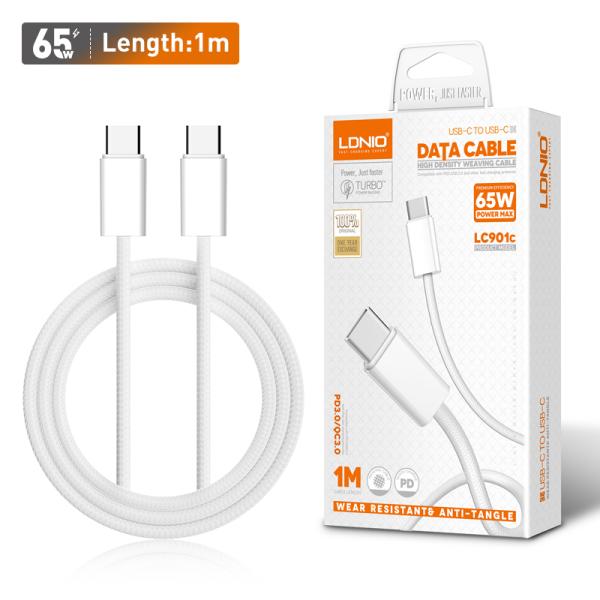 Ldnio LC901C 65W PD 3.2 Type-C To C Fast Charging Data Cable